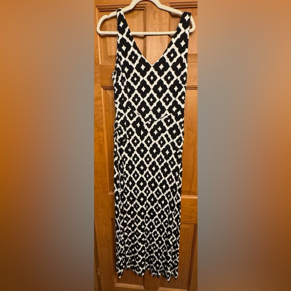 INC - Maxi Dress Black/White size XXL - Picture 1 of 3
